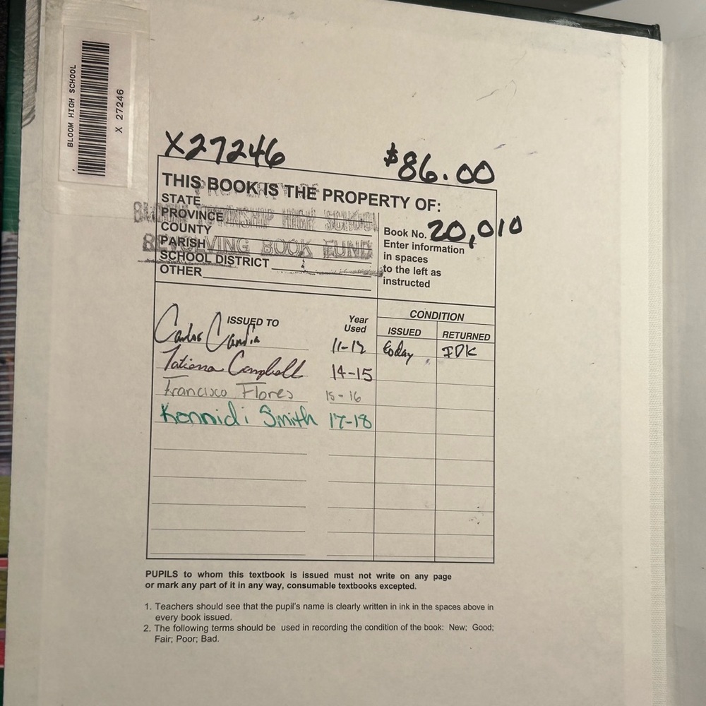 Larson Algebra 2 Textbook - Picture 3 of 3